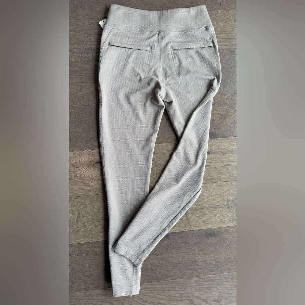 Athleta Beige Herringbone Ponte Leggings. Size S. EUC - Picture 2 of 5